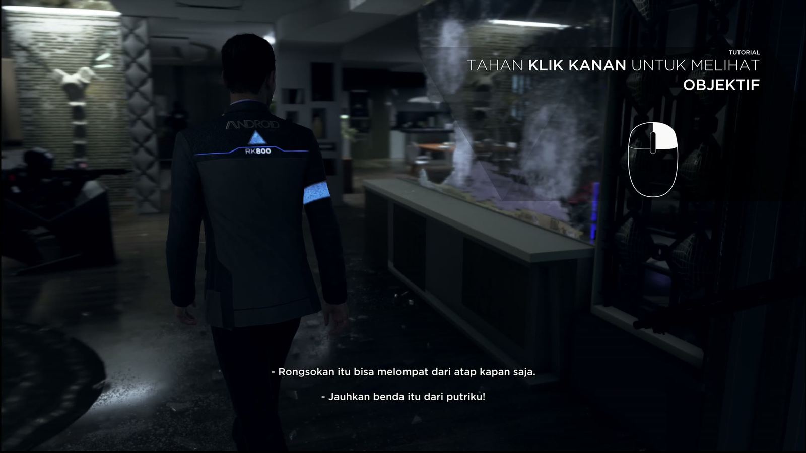 Detroit: Become Human, Tangkapan layar dalam game (2 dari 24).