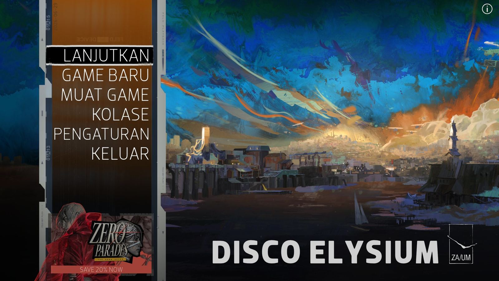 Disco Elysium, Tangkapan layar dalam game (1 dari 11).