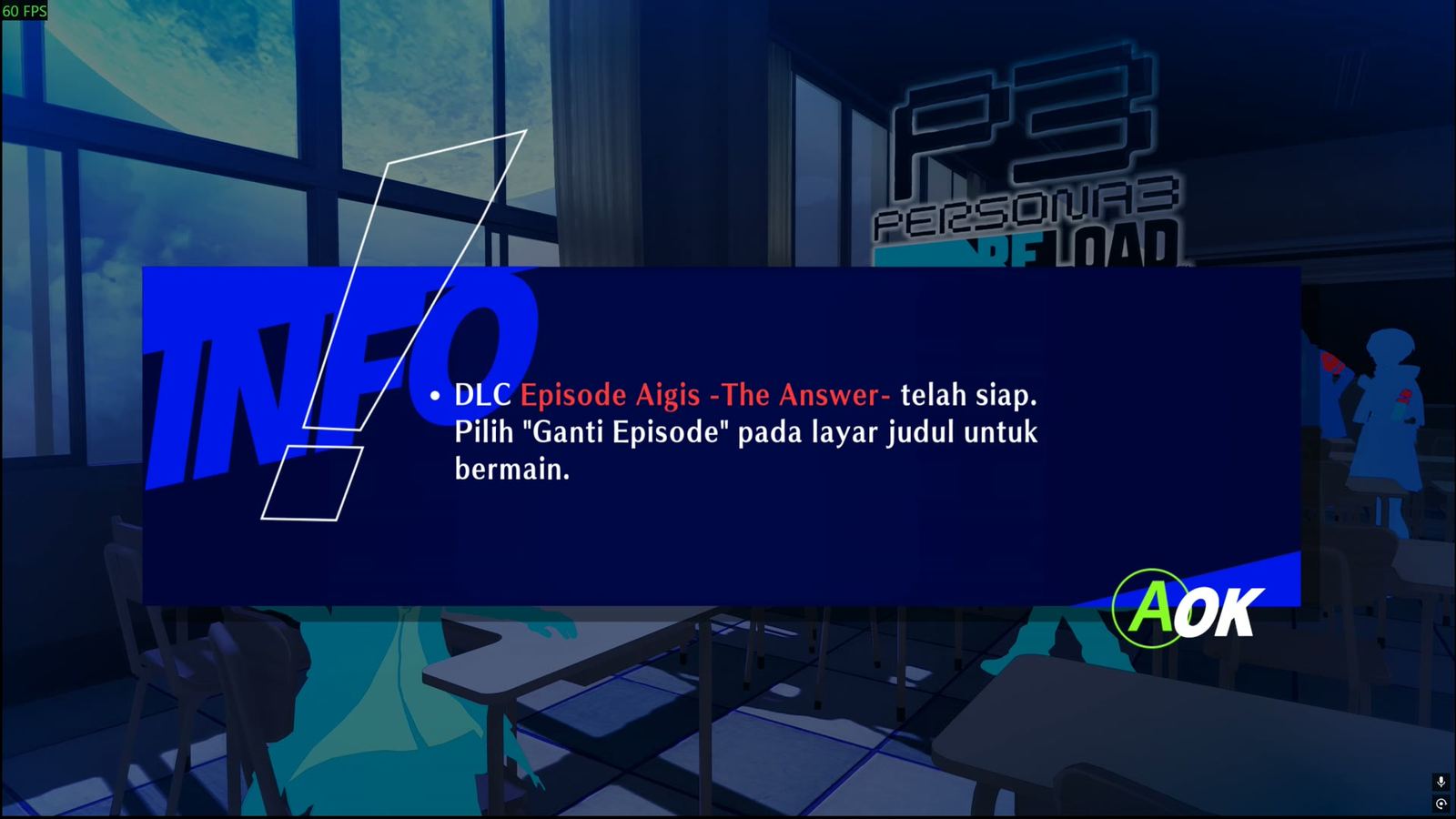 Persona 3 Reload, Tangkapan layar dalam game (1 dari 26).