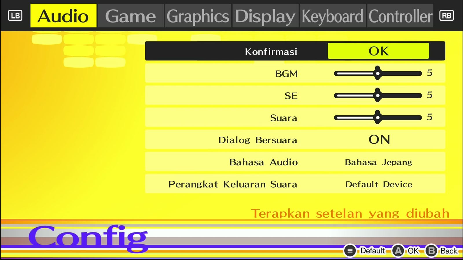 Persona 4 Golden, Tangkapan layar dalam game (1 dari 24).