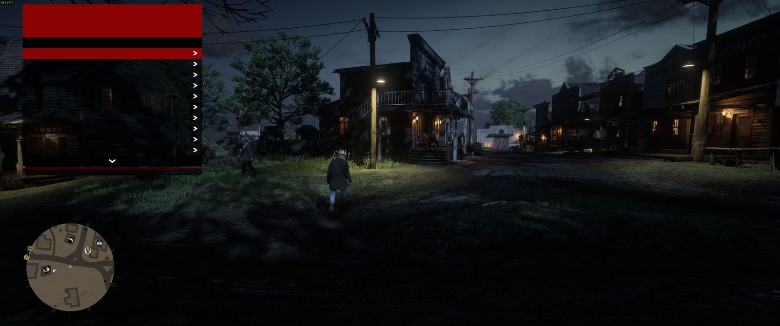 Red Dead Redemption 2, Tangkapan layar dalam game (1 dari 2).