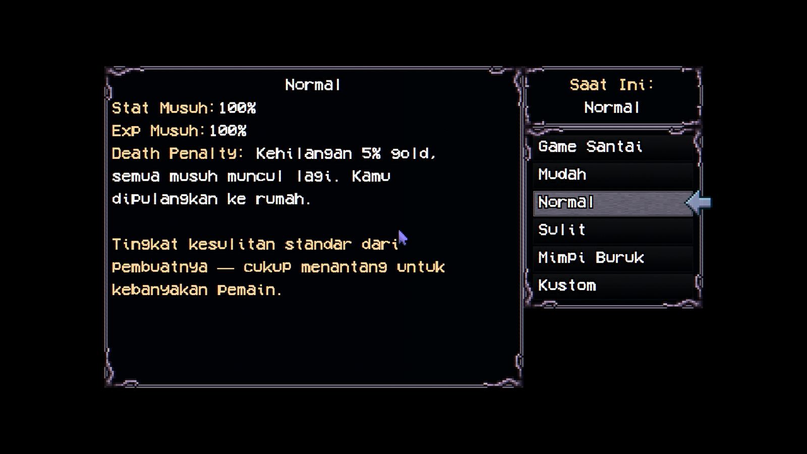 Welcome to Elderfield, Tangkapan layar dalam game (1 dari 25).